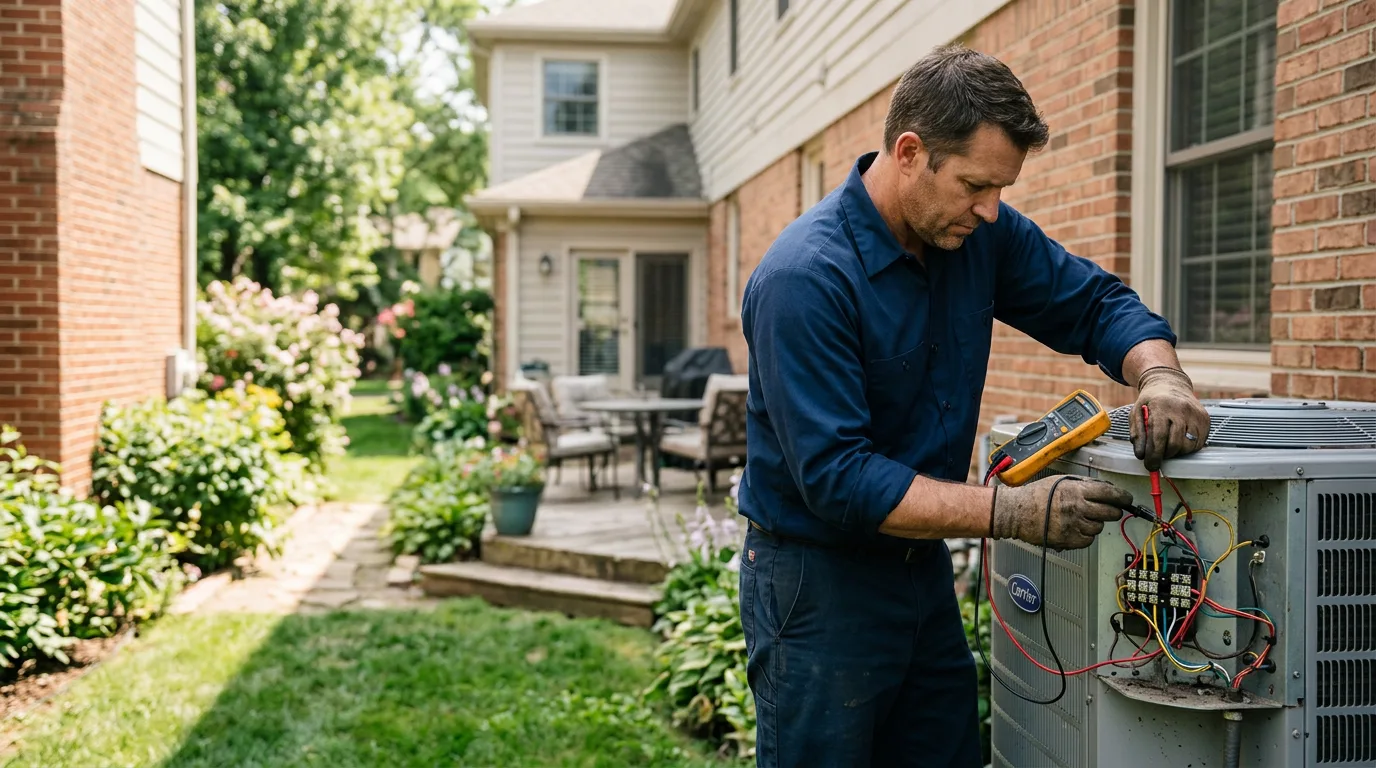 HVAC technician working near Spring Branch, TX